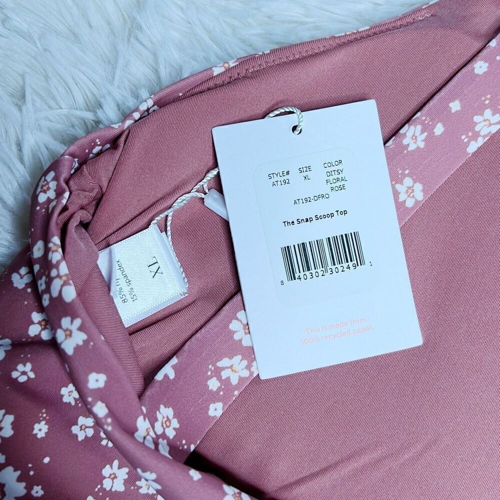 Andie Pink Floral Bikini Top - Picture 4 of 6